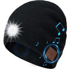 Καπέλο Bluetooth με φως LED, μαύρο