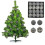 16 Brown Flocked Plastic Christmas Ornaments 6cm 5
