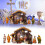 Set presepe in resina dipinto a mano, composto da 11 pezzi. 1