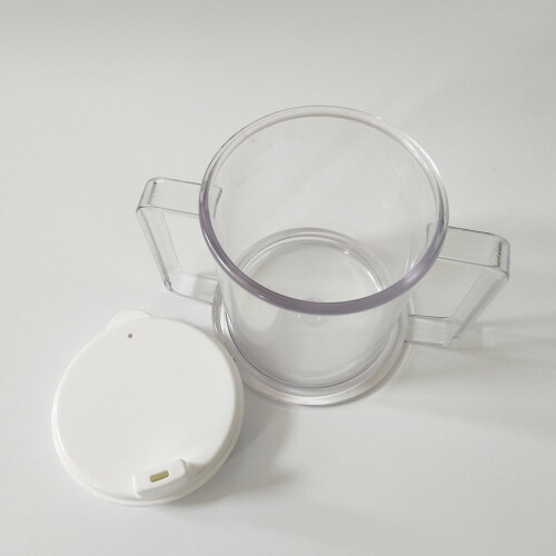Two-Handled Spill-Proof Mug 10oz with Removable Lid 2