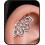 Cluas-Mhanglain Héilics Lotus Mandala – Cartilage Boho Gotach 1