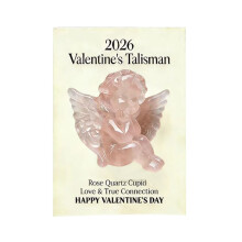 Valentine's Talisman Acrylic Cupid Pocket Hug with Card
