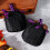Samt-Halloween-Kürbis-Süßigkeitentüten – 2er-Pack 3
