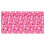 Nappe rectangulaire jetable en plastique rose en forme de cœur 2