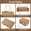 Μίνι τσάντες Tote από λινάτσα με βαμβακερά χερούλια – 12 τεμάχια 4