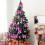 Purple Christmas Bows 5.5cm 24 Pcs 5