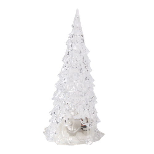 Veilleuse sapin de Noël en acrylique à LED multicolore 1