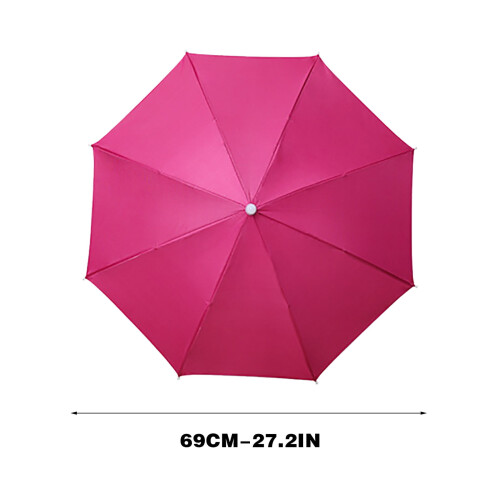 Sammenklappelig paraplyhat 64 cm 8-ribs UV-beskyttelse 1