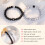 Partnerarmbänder – Schwarzer Achat & Weißer Howlith 4