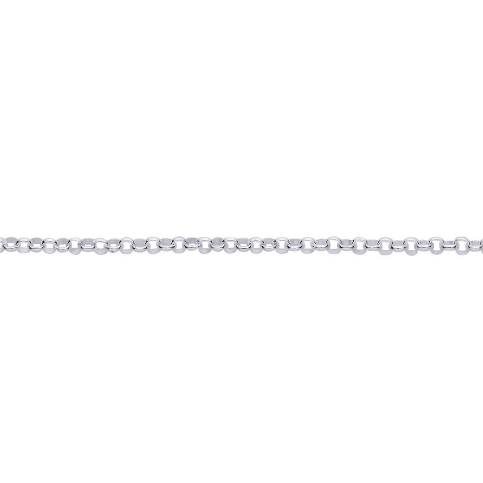 Jewelco London 925 Sterling Belcher Chain Necklace - Gvch26sp Silver