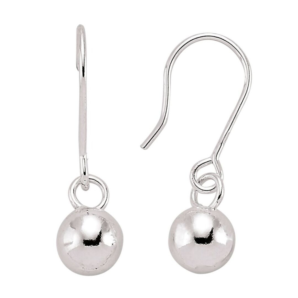 Jewelco London Ladies Sterling Love Me Knot Drop Earrings - Gve159 Silver