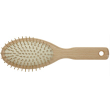 Efalock Pneumassagebürste VITA FLEX 9-reihig oval groß helles Holz