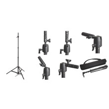 Efalock Übungskopfständer LUXURY TRIPOD schwarz 88 - 165 cm