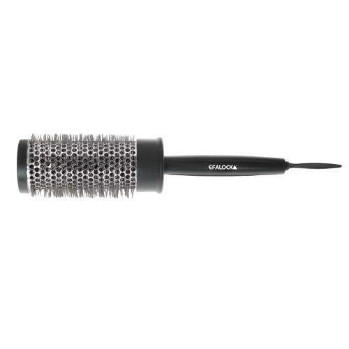Efalock Rundbürste PROFI METALL SOFT 42 mm / 60 mm schwarz-silber