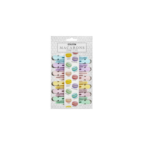 Efalock MACARONS COMBI CLIPS Abteilklammern 12 Stück pastell sortiert