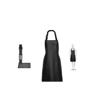 Efalock Färbeschürze LEATHER LOOK schwarz 80 x 61 cm