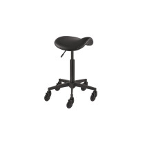 Efalock Rollhocker CliCTEC COMFY SADDLE schwarz