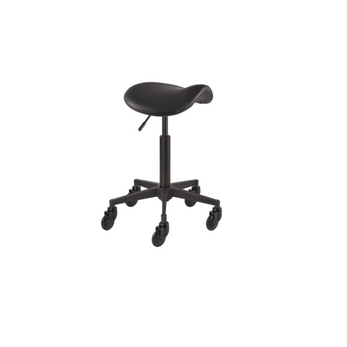 Efalock Rollhocker CliCTEC COMFY SADDLE schwarz