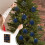 Flocked Christmas Baubles Blue 6cm 12-Pack 1