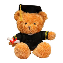 Graduation Bear Plush 14" with Gown Cap Diploma