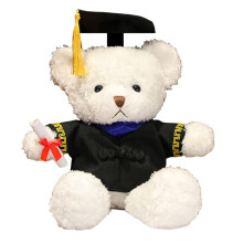 Graduation Bear Plush Toy 14 inch with Gown Cap Diploma