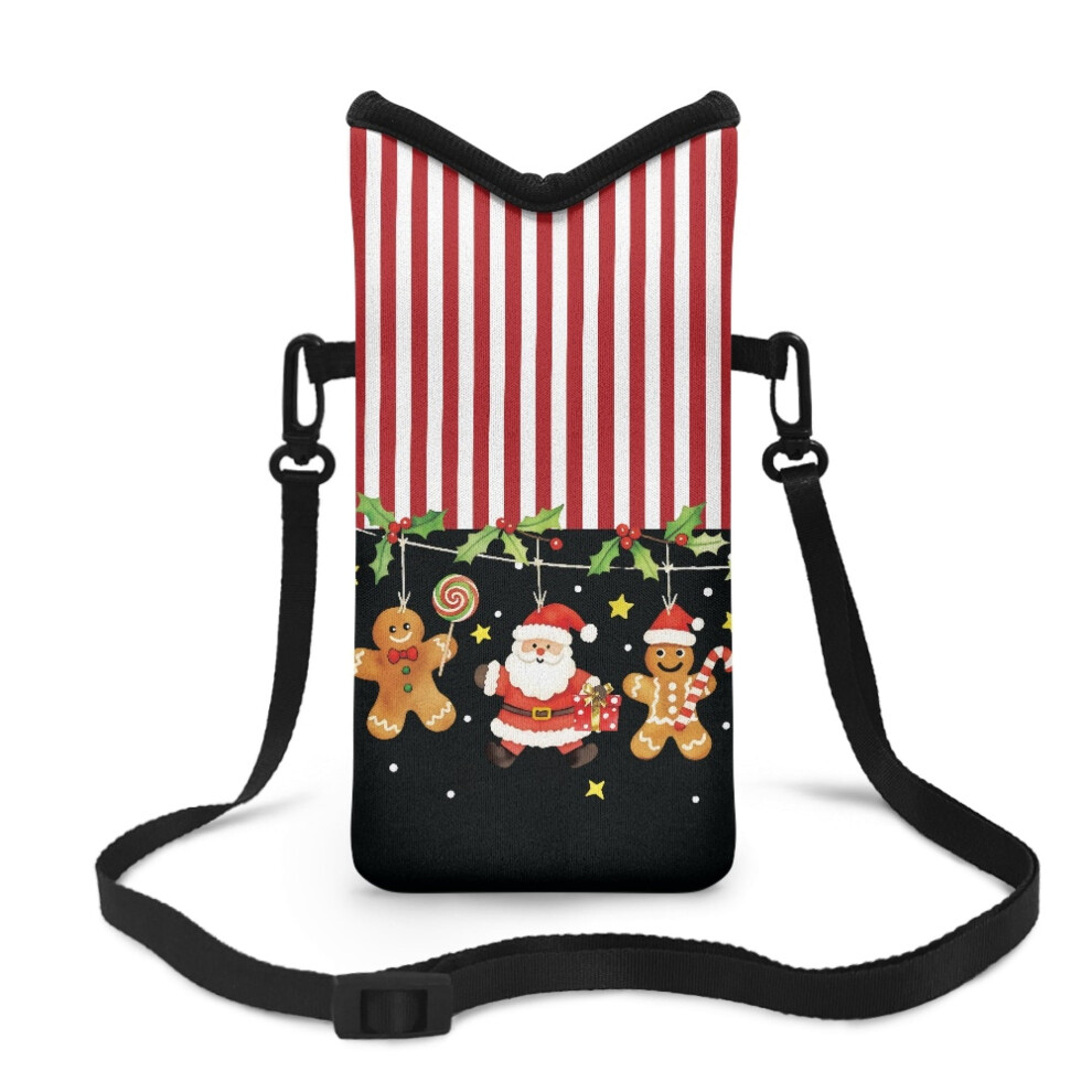 Neoprene Phone Sleeve 4X8 In With Adjustable Crossbody Strap 9384370779744