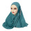 Dameskjerf med blomsterdusker og hijab - polyester, 40 cm 1