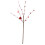 Künstliche Herz-Picks mit roten Beeren – 40 cm 1