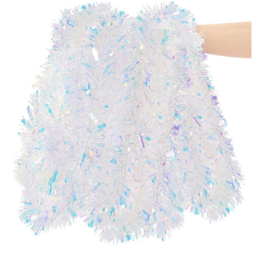 26.2 ft PVC Tinsel Garland – 7 Colours