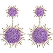 Cluaise Crochta Lámhdhéanta Raffia Sunburst