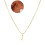 Initial Necklace Metal-Coated Alphabet Pendant 1pc 1