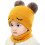 Ensemble bonnet et écharpe tricotés pour bébé – Acrylique doux, pompon 1