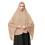 Damen-Khimar-Hijab aus Polyester mit Untertuch – XL 1