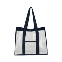 Διαφανής τσάντα Tote από PVC 40x32x20cm
