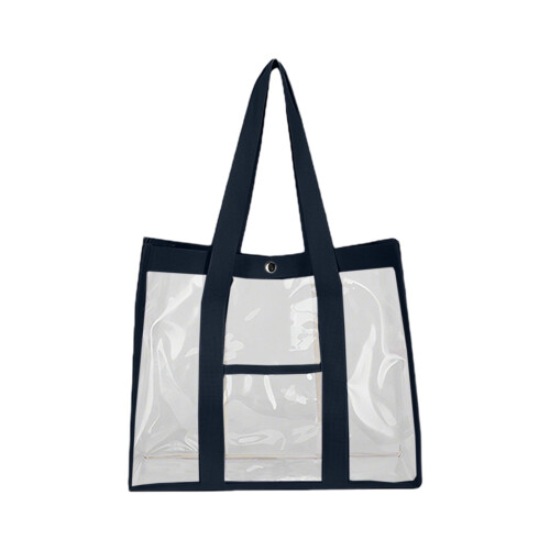 Διαφανής τσάντα Tote από PVC 40x32x20cm