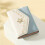 Women's Flower Print Tri-Fold Wallet PU Leather 2PCS Blue 5