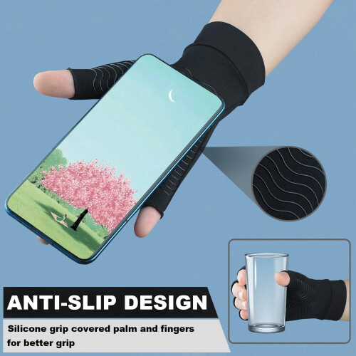 Gants de compression en cuivre AGIA pour l'arthrite – 2 paires, 2