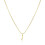 Initial Necklace Metal-Coated Alphabet Pendant 1pc 3