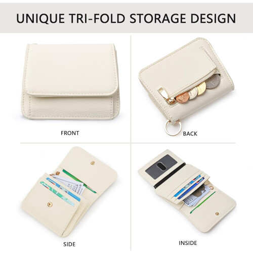 Πορτοφόλι με RFID για γυναίκες – Τριπλό, 6 υποδοχές καρτών, 1