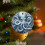 Vintage Blue Ceramic Octopus Ornament 1pc 3