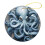 Vintage Blue Ceramic Octopus Ornament 1pc 5