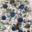 Flocked Christmas Baubles Blue 6cm 12-Pack 5