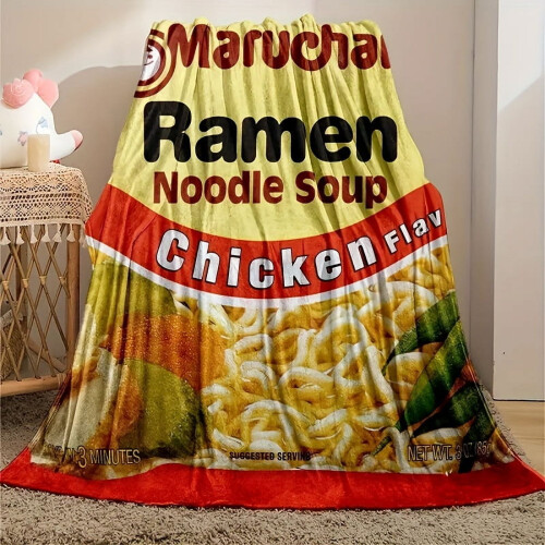 Κουβέρτα Ramen με εκτύπωση από φλις 100% πολυεστέρας 1