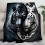 Ασπρόμαυρη και άσπρη κουβέρτα Tiger Flannel Throw 2