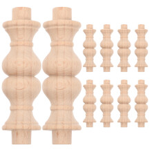 FRCOLOR unpainted wood spindles for staircase decor 10 pcs