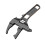 Llave universal para baño con mango dentado y trinquete. 1