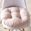 Rond polyester vloerkussen 18,9 x 18,9 x 4 inch 1