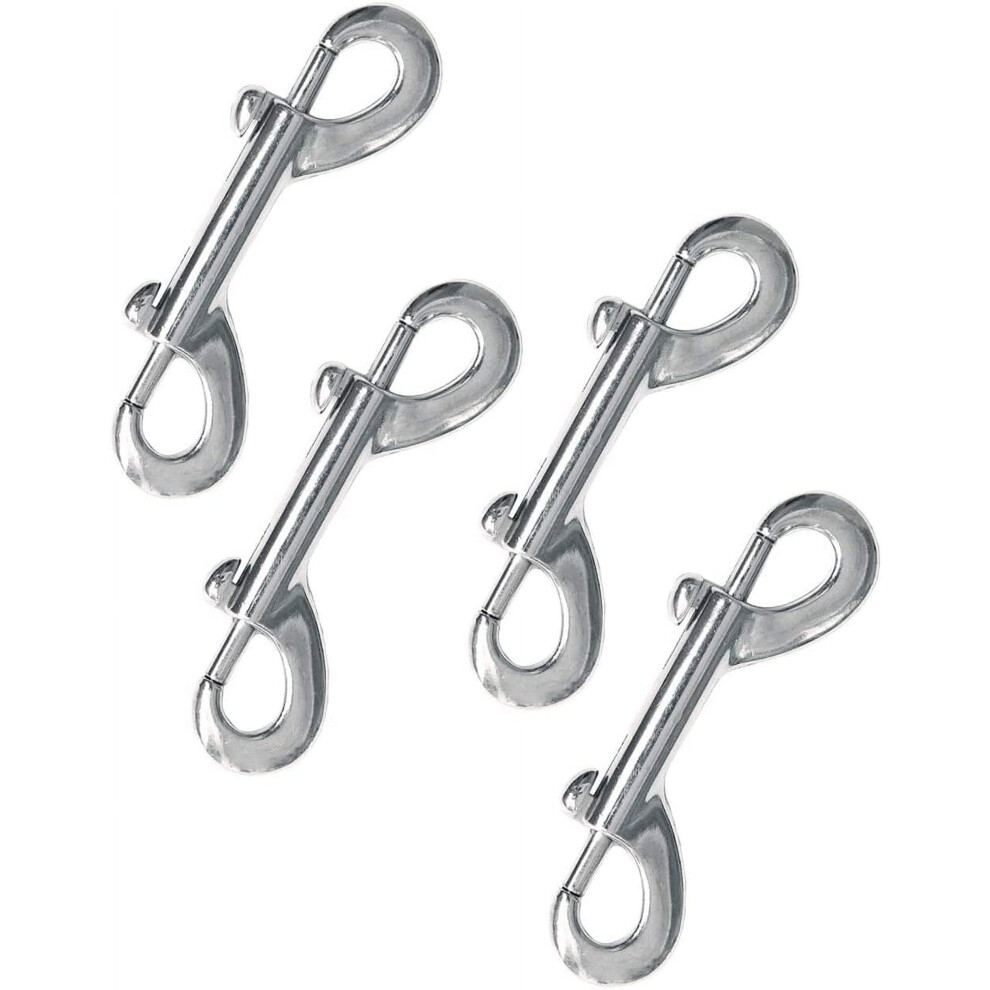 Nickel-Plated Double-Ended Snap Hook Set (4 Pcs) 9104899461827