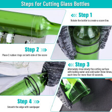 Coupe-bouteille en verre réglable - Acier inoxydable