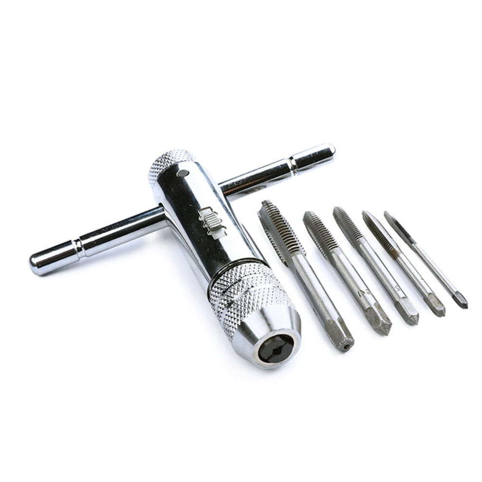 T-Handle Ratcheting Tap Wrench Set Â 6-Piece 9104899464583